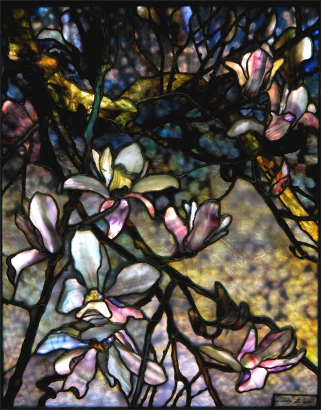 Magnolia drapery window | 23” x 29”